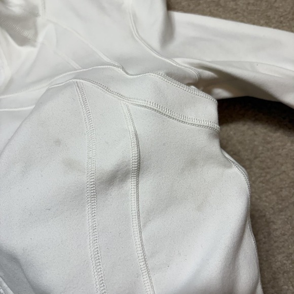 Lululemon Define Jacket Womens 6 White Full Zip Thumbholes Athletic Running - Picture 10 of 12